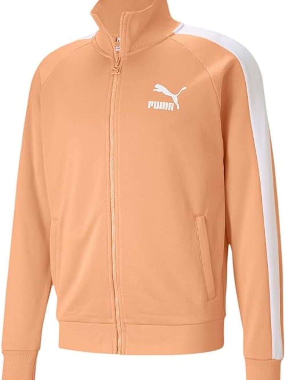 PUMA Iconic T7 Tracksuit Set Peach Orange White Jacket & Pants Size Medium